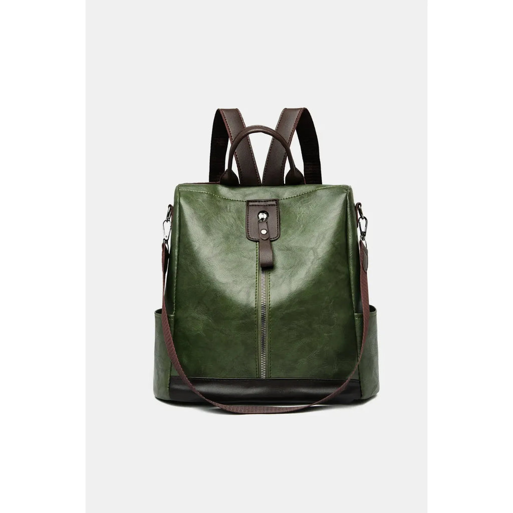 PU Leather Backpack Bag