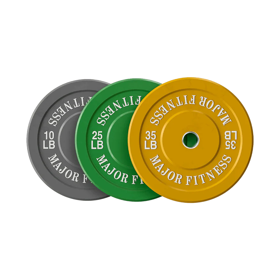 Major Fitness Low Bounce Bumper Plates Olympic Weight Plates Set SKU: OWPNT140