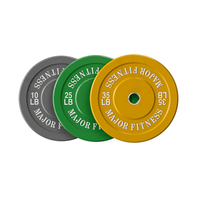 Major Fitness Low Bounce Bumper Plates Olympic Weight Plates Set SKU: OWPNT140