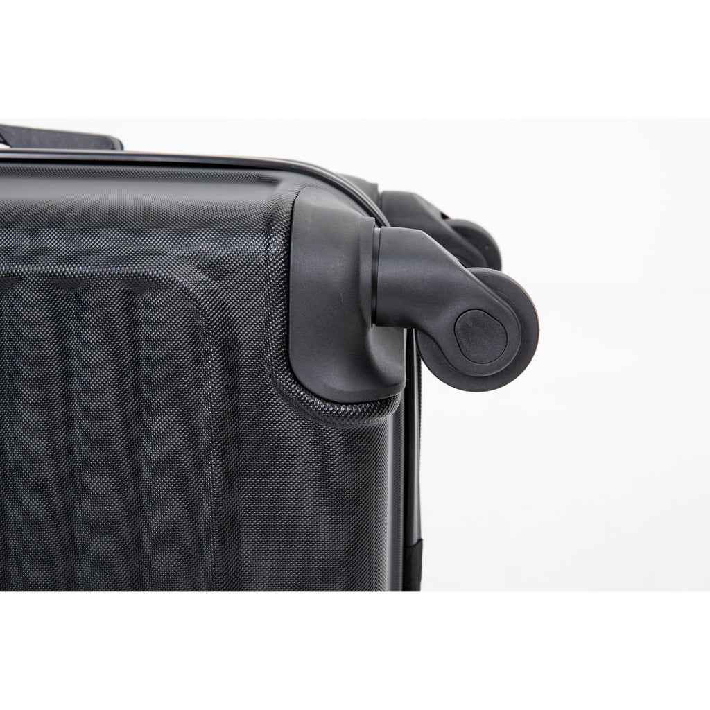 20" Carry on Luggage Lightweight Suitcase, Spinner Wheels, Black