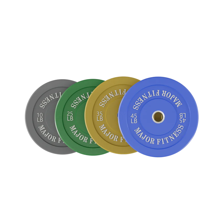 Major Fitness Low Bounce Bumper Plates Olympic Weight Plates Set SKU: OWPNT230