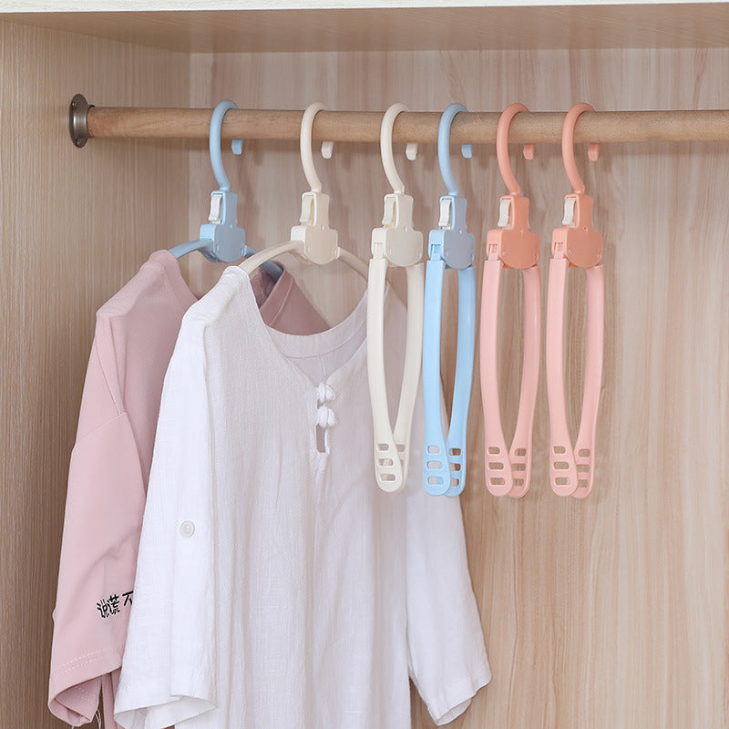 Clothes Support Non-Slip Magic Plastic Foldable Clothes Hanger Travel Travel Portable Travel Clothes Drying Rack Hanger