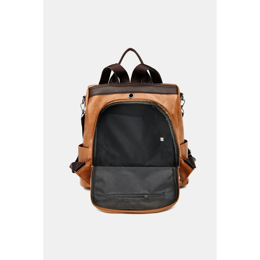 PU Leather Backpack Bag
