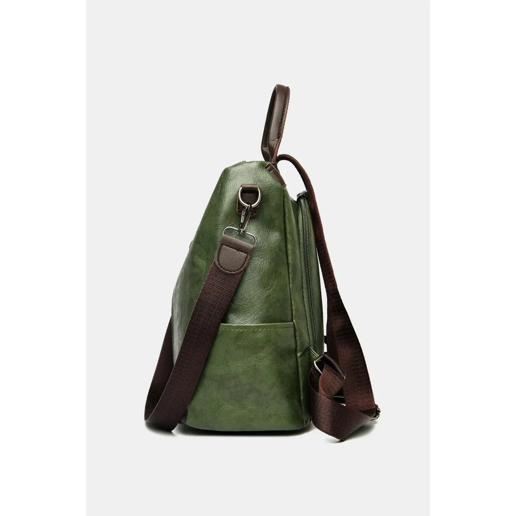 PU Leather Backpack Bag