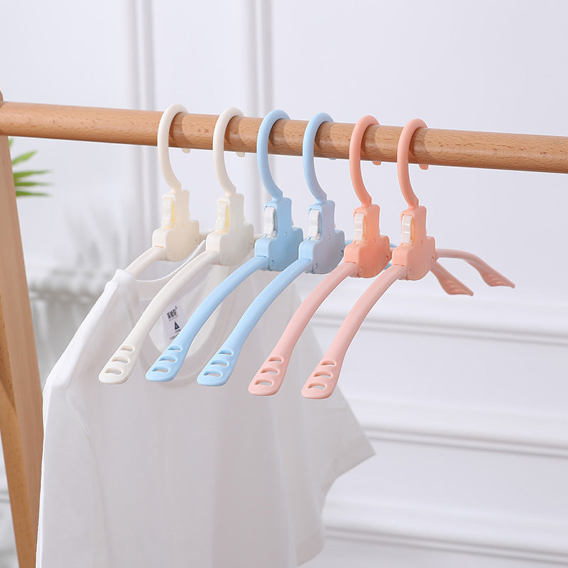 Clothes Support Non-Slip Magic Plastic Foldable Clothes Hanger Travel Travel Portable Travel Clothes Drying Rack Hanger