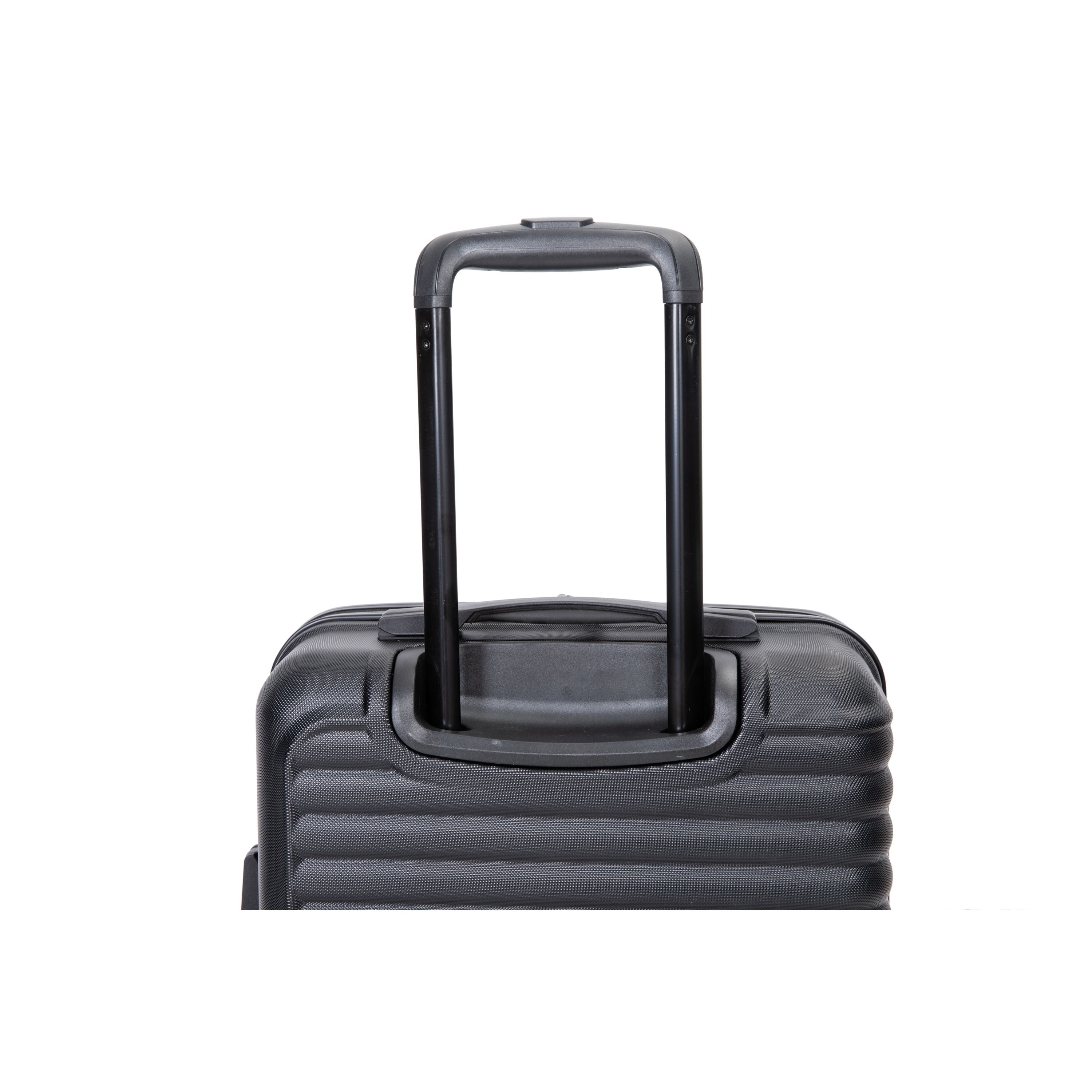 20" Carry on Luggage Lightweight Suitcase, Spinner Wheels, Black