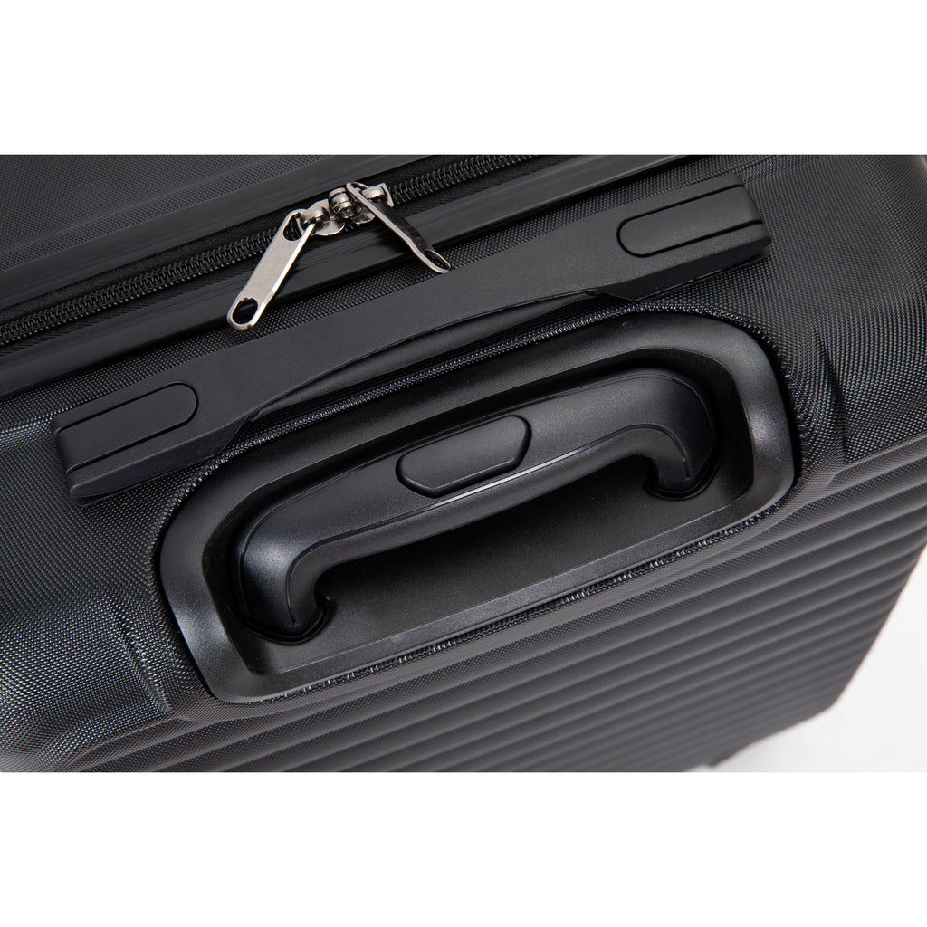 20" Carry on Luggage Lightweight Suitcase, Spinner Wheels, Black