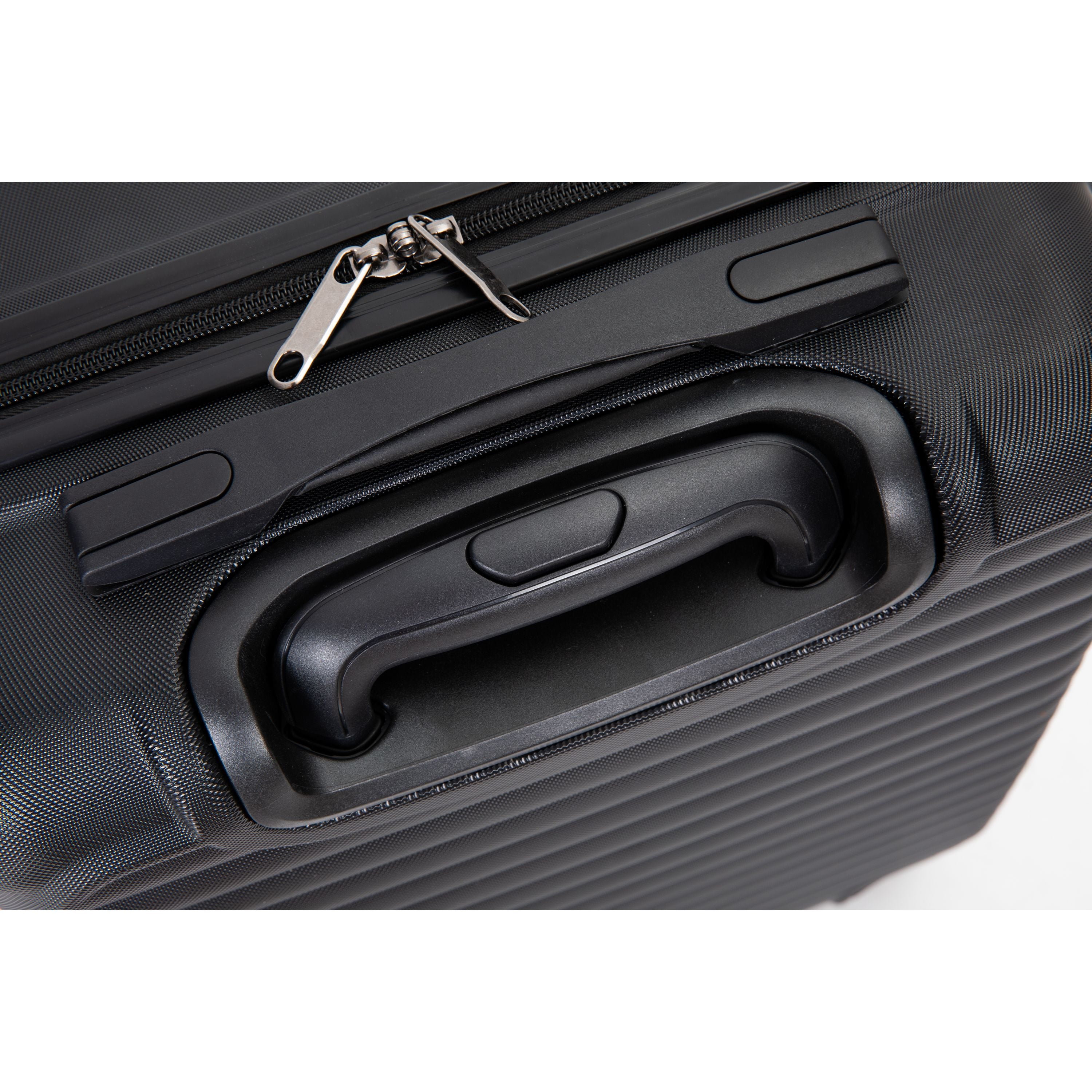 20" Carry on Luggage Lightweight Suitcase, Spinner Wheels, Black