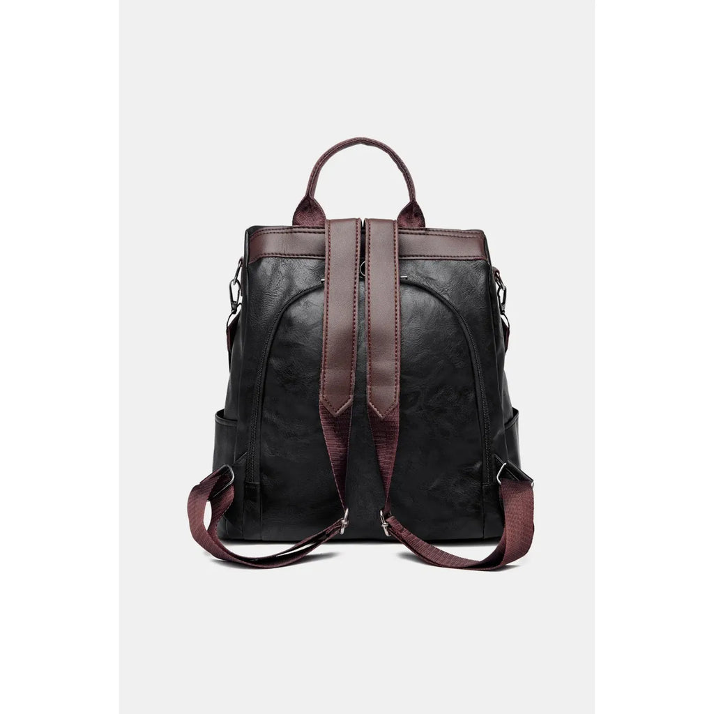 PU Leather Backpack Bag