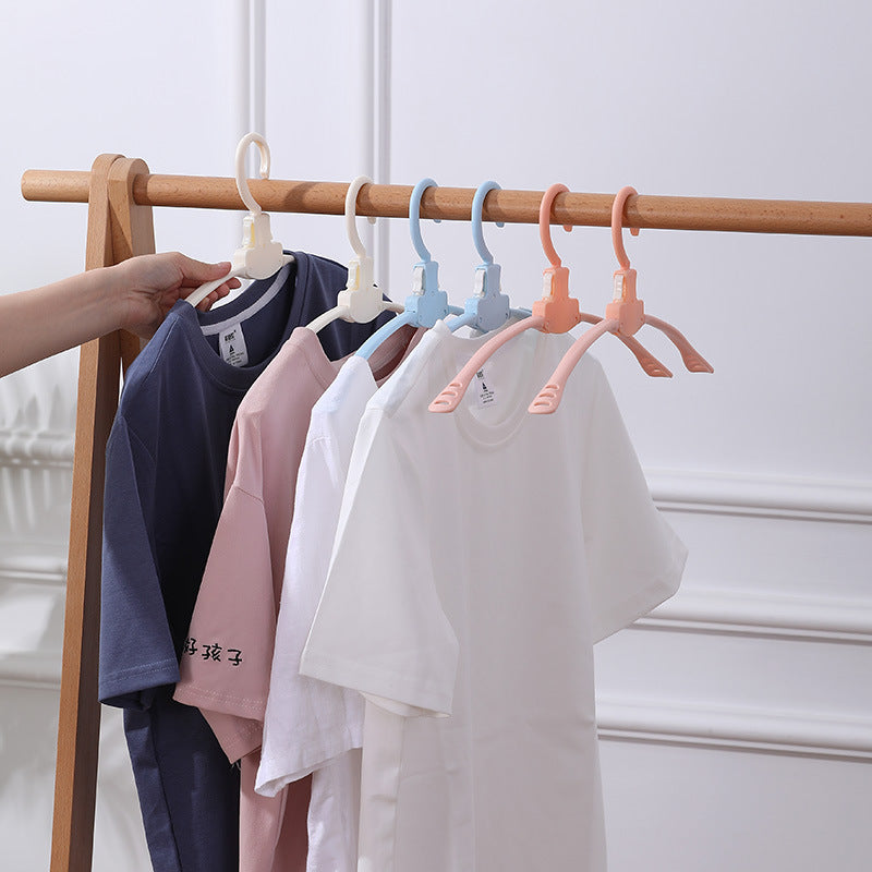 Clothes Support Non-Slip Magic Plastic Foldable Clothes Hanger Travel Travel Portable Travel Clothes Drying Rack Hanger