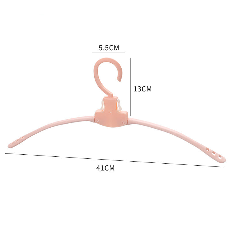 Clothes Support Non-Slip Magic Plastic Foldable Clothes Hanger Travel Travel Portable Travel Clothes Drying Rack Hanger