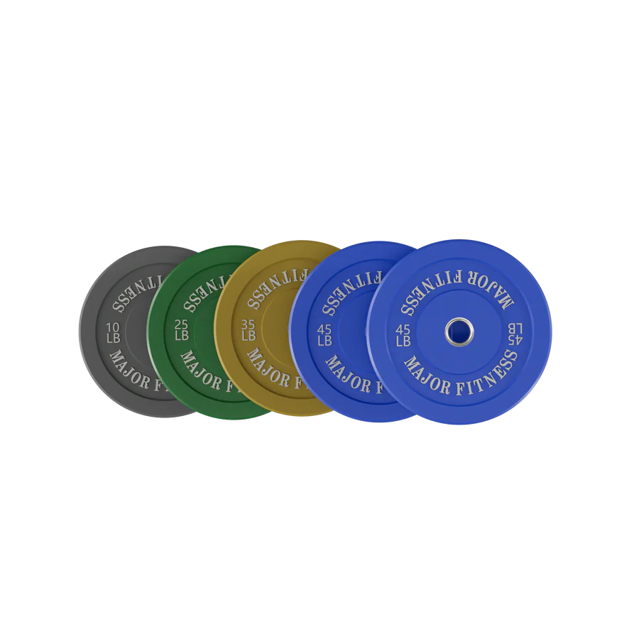 Major Fitness Low Bounce Bumper Plates Olympic Weight Plates Set SKU: OWPNT320