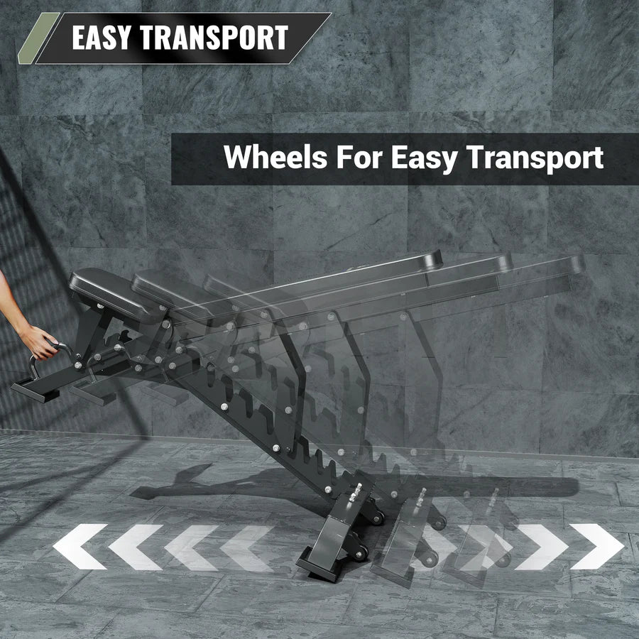 Major Fitness Adjustable Bench | 1300Lbs Capacity Weight Bench PLT01 SKU: PLT01BL