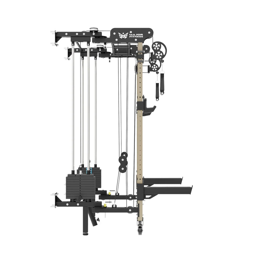 Major Fitness F35 Pro All-In-One Home Gym Wall-Mount Folding Power Rack SKU:F35PRO-GE-V1