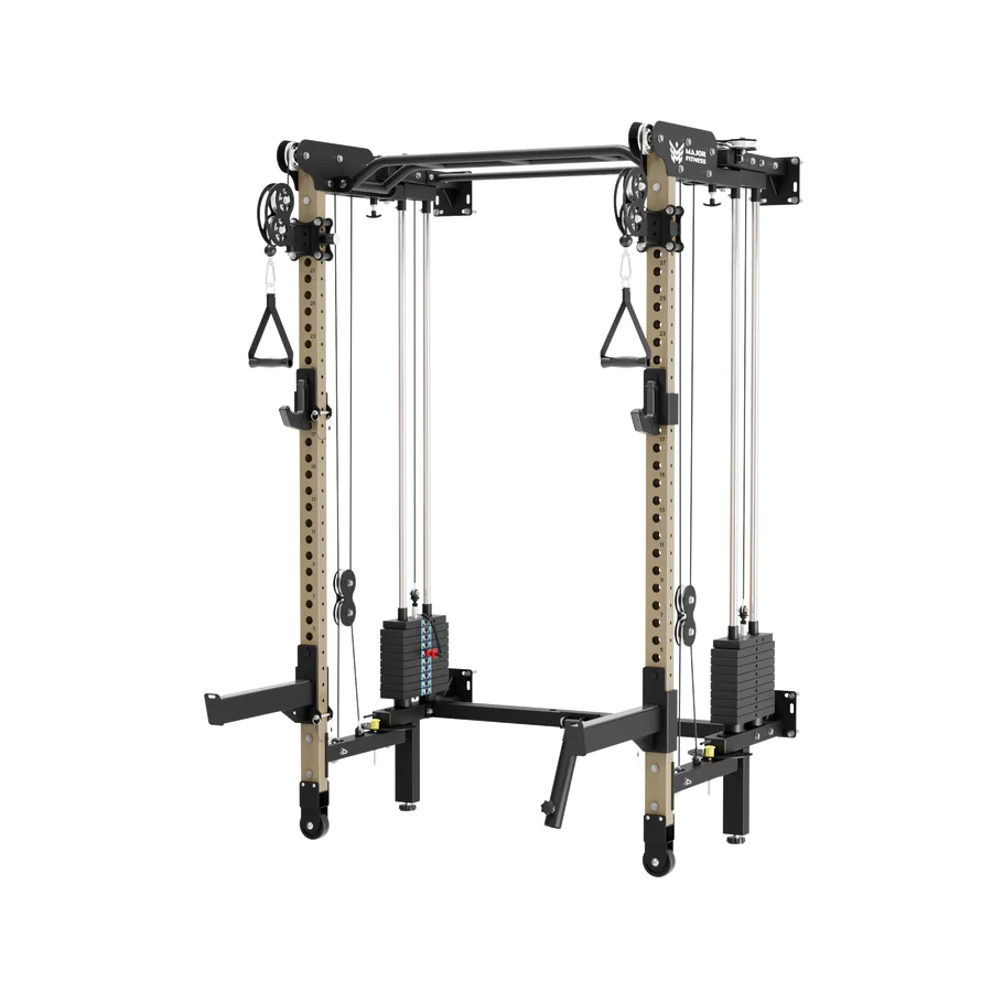 Major Fitness F35 Pro All-In-One Home Gym Wall-Mount Folding Power Rack SKU:F35PRO-GE-V1