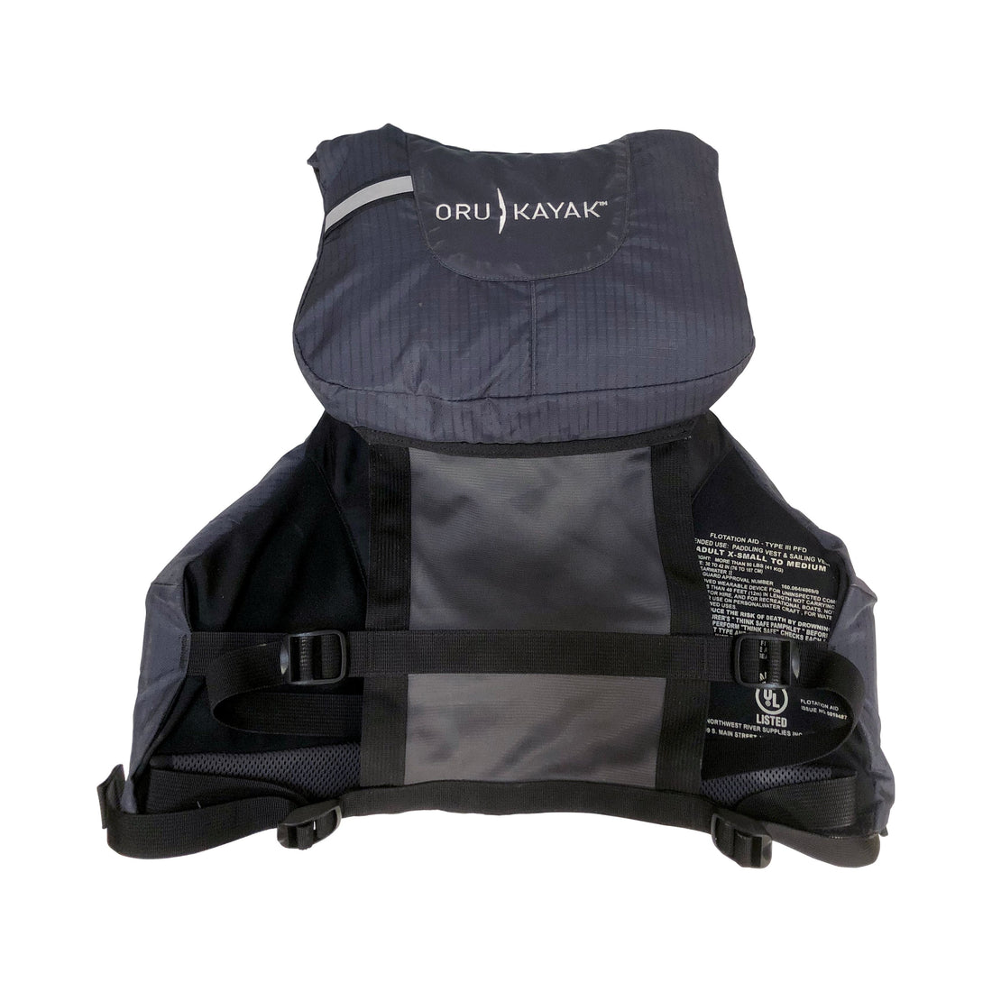 Oru Kayak PFD | SKU OPF102-GRE-SM | SKU OPF102-GRE-XL