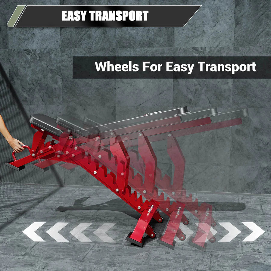 Major Fitness Adjustable Bench | 1300Lbs Capacity Weight Bench PLT01 SKU: PLT01RDS